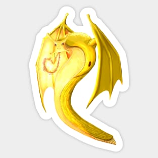 Banana Slug Dragon Sticker